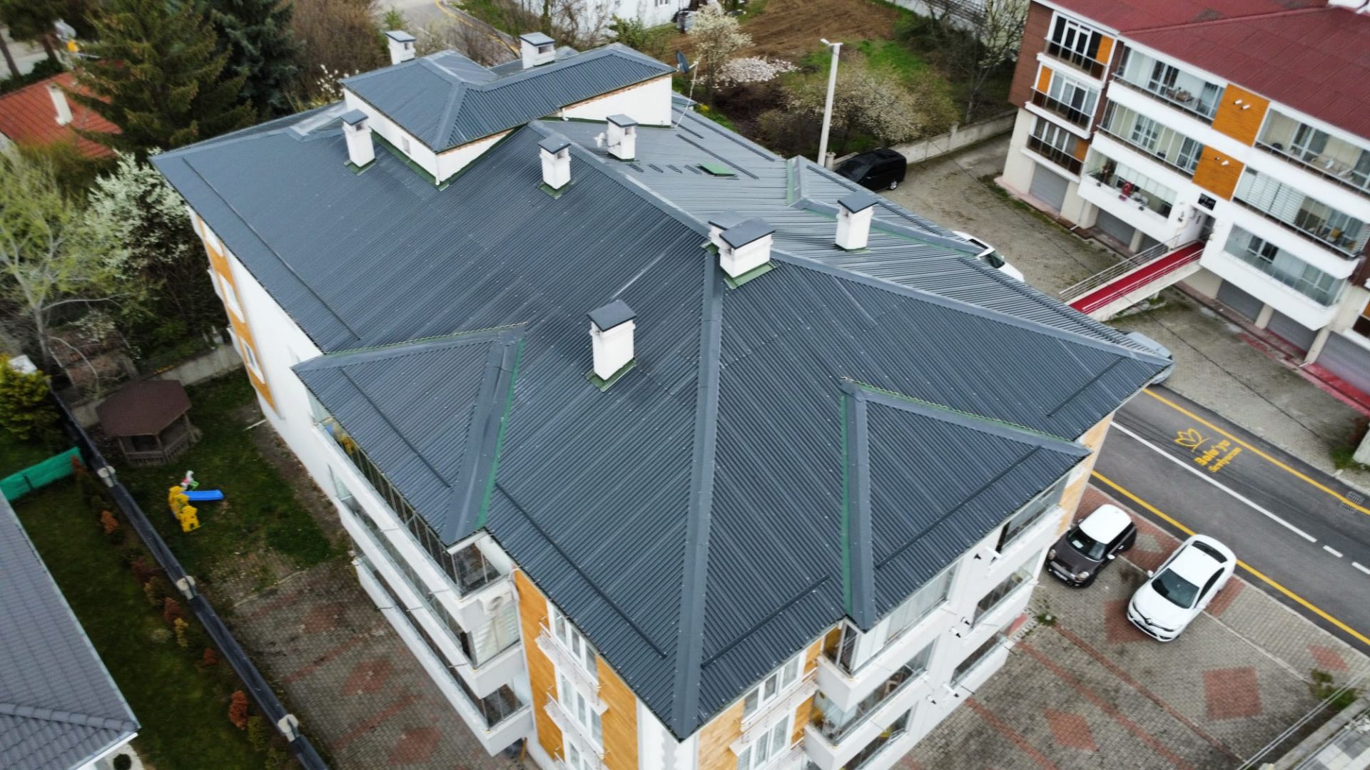 Çelik Apartmanı tek kat panel uygulaması